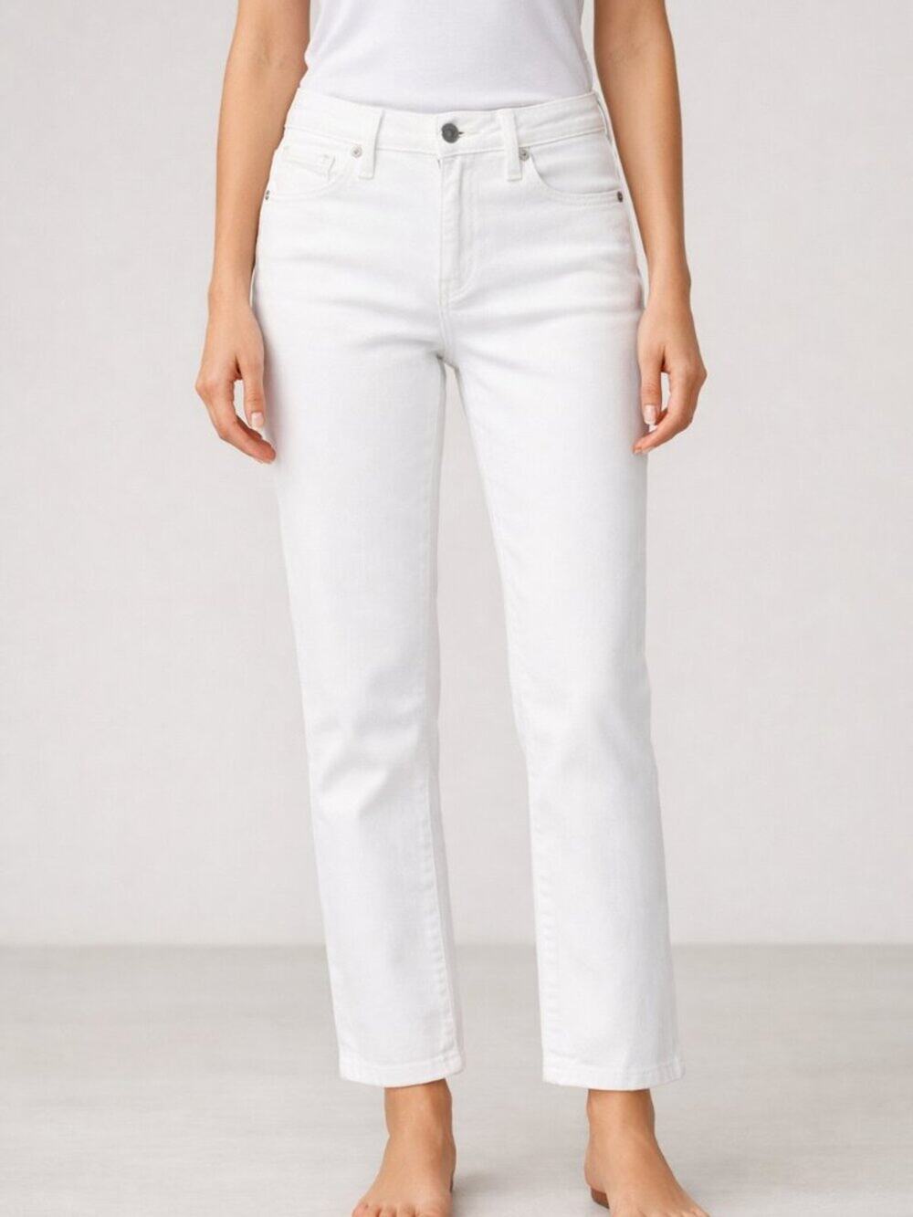 Joe’s Jeans Callie Mid Rise Slim Straight – White – Size 29